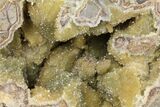 Yellow Crystal Filled Septarian Geode - Utah #97241-2